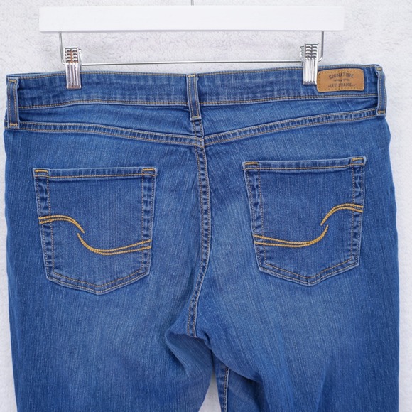 Levi' Strauss Signature Modern Bootcut Blue Denim Jeans 36 / 28.5 Mid Rise Women - Picture 6 of 11
